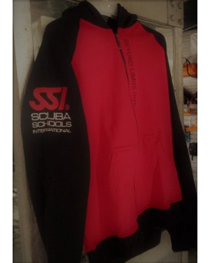 Hooded Sweat-shirt SSI Red/Black