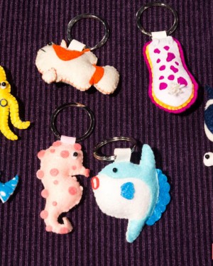 B.D Keychains Rubber
