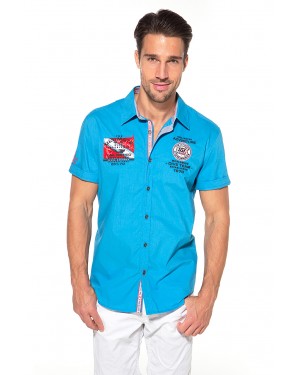 shirt men int. d.t Blue Wave